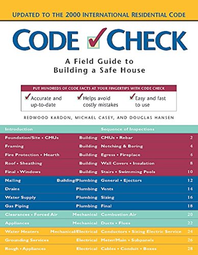 Code Check: A Field Guide to Building a Safe House (Code Check: An Illustrated Guide to Building a Safe House),Used
