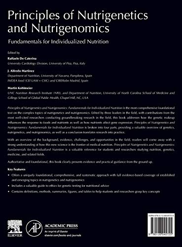 Principles of Nutrigenetics and Nutrigenomics: Fundamentals of Individualized Nutrition,Used