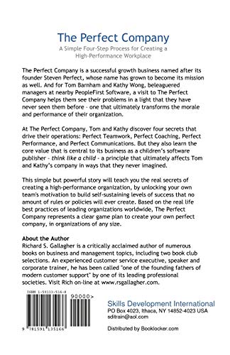 The Perfect Company: A Simple FourStep Process for Creating a HighPerformance Workplace,Used