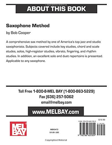 Mel Bay Saxophone Method,Used