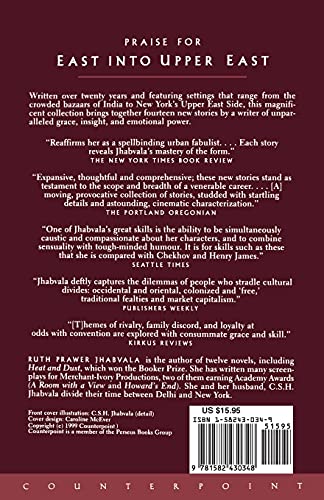 East Into Upper East: Plain Tales from New York and New Delhi,Used