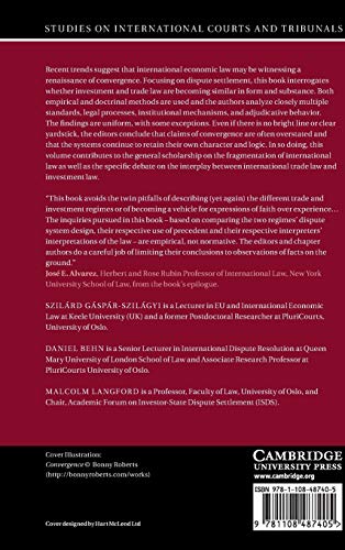 Adjudicating Trade and Investment Disputes: Convergence or Divergence? (Studies on International Courts and Tribunals),Used