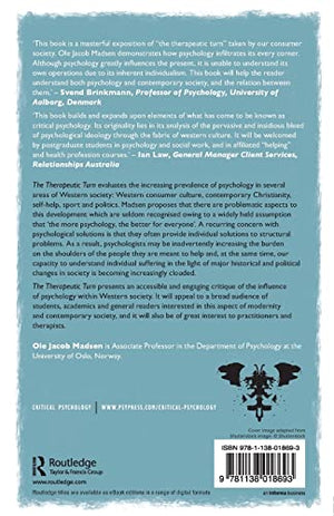 The Therapeutic Turn: How psychology altered Western culture (Concepts for Critical Psychology),Used