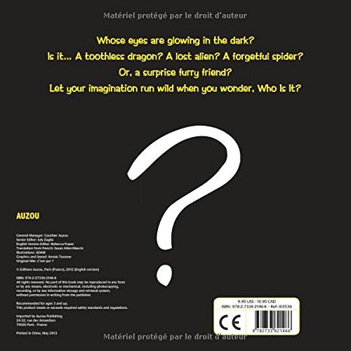 Who Is It?: Two Yellow Eyes Shining in the Dark,Used