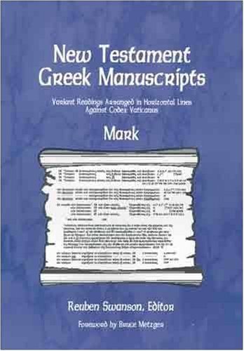 New Testament Greek Manuscripts: Mark-used