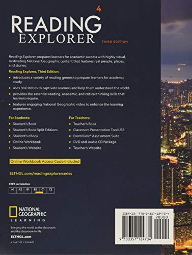Reading Explorer 4: Student Book And Online Workbook Sticker,New