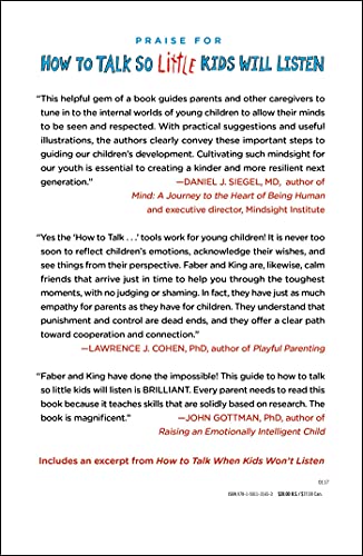 How to Talk so Little Kids Will Listen: A Survival Guide to Life with Children Ages 27 (The How To Talk Series),Used