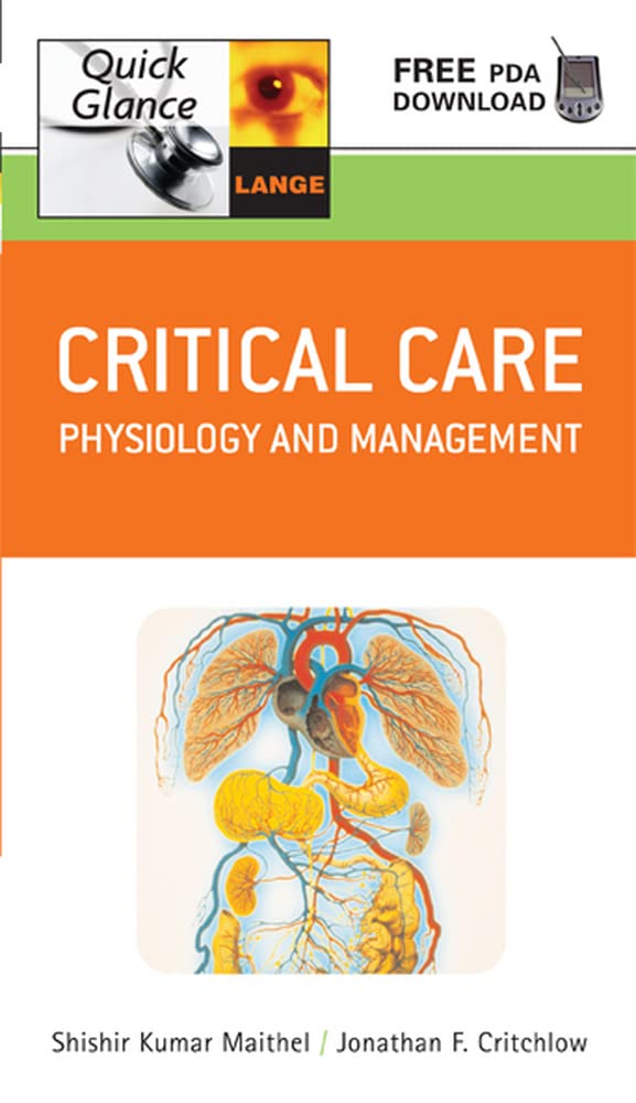 Critical Care Quick Glance: Physiology And Management-new,New