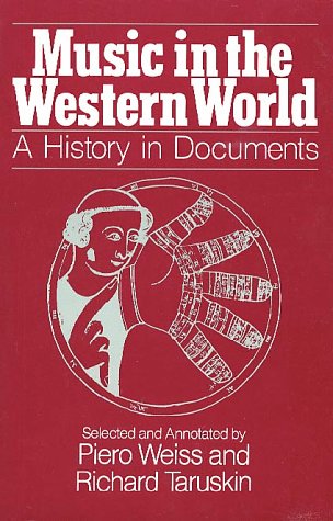 Music In The Western World: A History In Documents-used