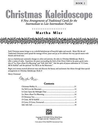 Christmas Kaleidoscope, Bk 2: 8 New Arrangements of Traditional Carols for the Intermediate to Late Intermediate Pianist,Used