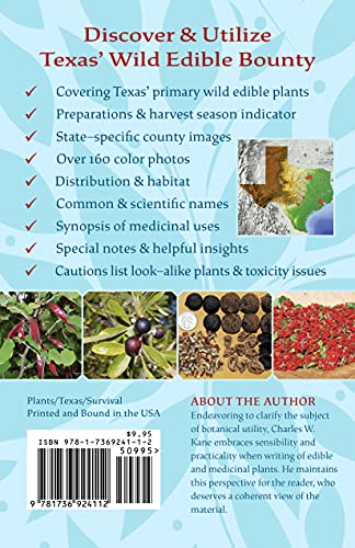 Wild Edible Plants of Texas: Volume 1: The Essential Forages,Used