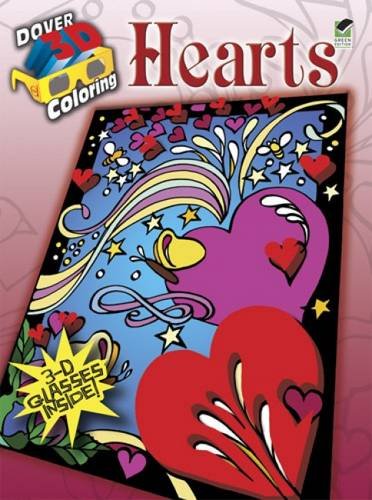 3D Coloring BookHearts (Dover 3D Coloring Book),Used