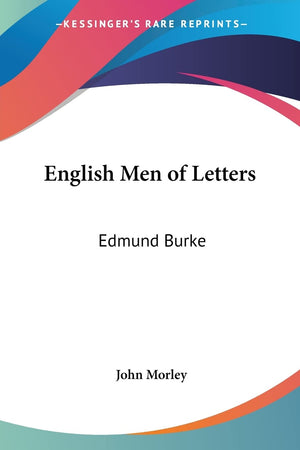 English Men of Letters: Edmund Burke,Used