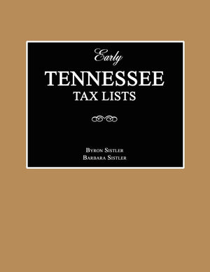 Early Tennessee Tax Lists,Used