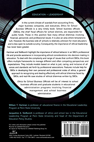 Ethics for School Business Officials,New