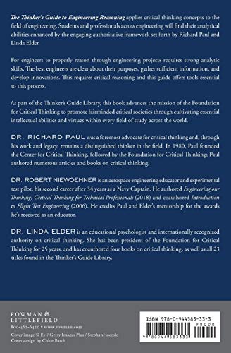 The Thinker's Guide to Engineering Reasoning: Based on Critical Thinking Concepts and Tools (Thinker's Guide Library),Used