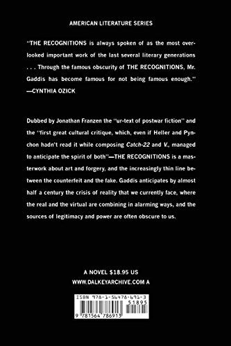 The Recognitions (American Literature),New