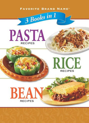 3 Cookbooks In 1: Pasta Recipes, Rice Recipes, & Bean Recipes,Used
