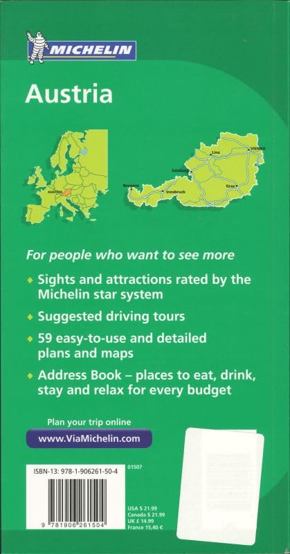 Michelin Green Guide Austria (Green Guide/Michelin),Used