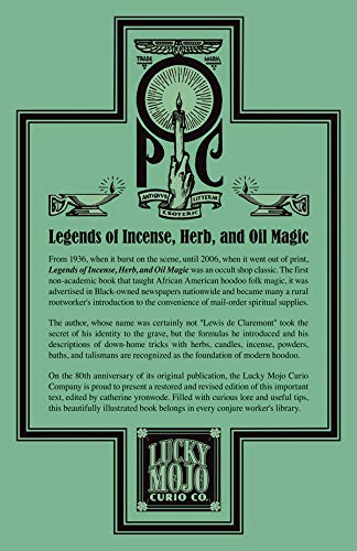 Legends of Incense, Herb, and Oil Magic: Esoteric Students Handbook of Legendary Formulas and Facts,Used