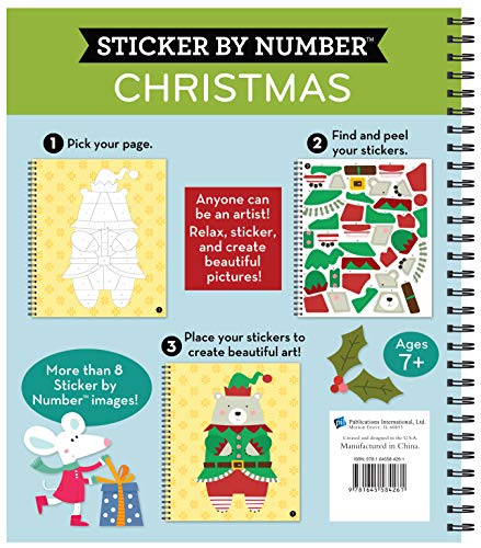 Brain Games  Sticker By Number: Christmas (Bus Cover)
