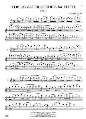 O4739  Top Register Studies For Flute (German Edition),Used