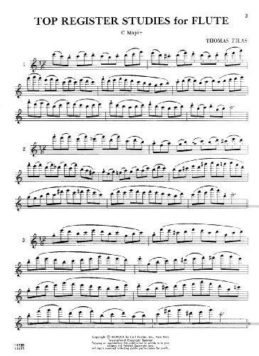 O4739  Top Register Studies for Flute (German Edition),New