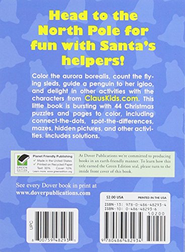 Claus Kids Activity Book (Dover Little Activity Books),Used