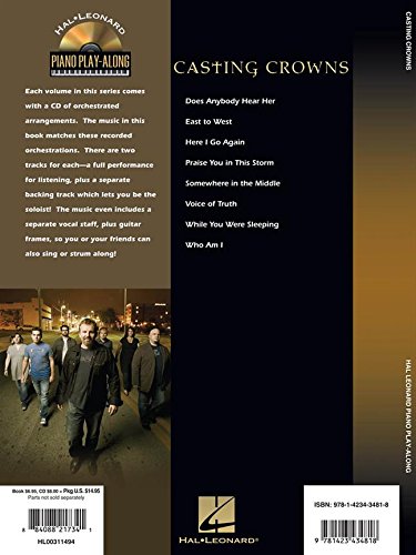Casting Crowns: Piano PlayAlong Volume 65 (HalLeonard Piano Playalong Series),Used