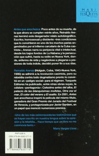 Antes que anochezca (Spanish Edition),Used