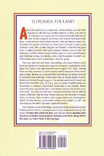 To Possess The Land: A Biography Of Arthur Rochford Manby,Used