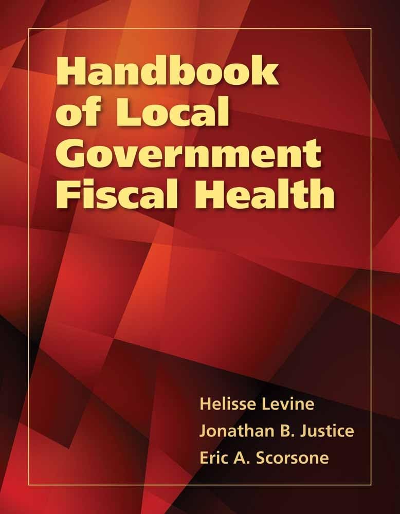 Handbook of Local Government Fiscal Health,Used