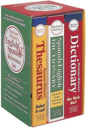 Merriamwebster's English & Spanish Dictionary Reference Set (English and Spanish Edition),Used