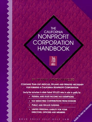 The California Nonprofit Corporation Handbook (7th ed),Used