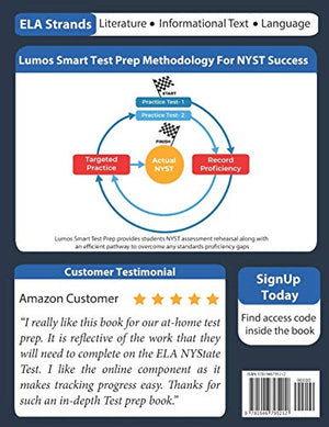 New York State Test Prep: Grade 8 English Language Arts Literacy (ELA) Practice Workbook and Fulllength Online Assessments: NYS,Used