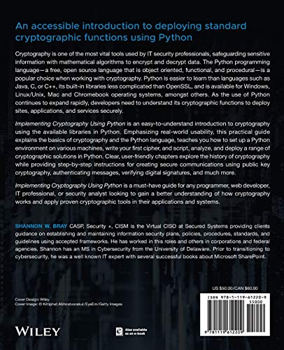 Implementing Cryptography Using Python,Used