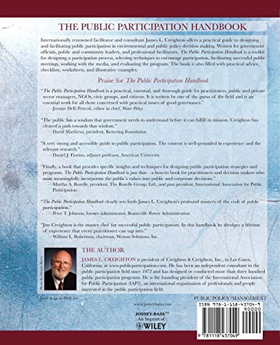 The Public Participation Handbook: Making Better Decisions Through Citizen Involvement,Used