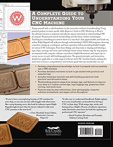 Beginner's Guide to CNC Machining in Wood: Understanding the Machines, Tools, and Software, Plus Projects to Make (Fox Chapel Pu,Used