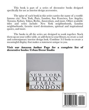 London: Decorative stacking book for interior design styling  Accessorize your coffee table and book shelves  Combine different ,Used