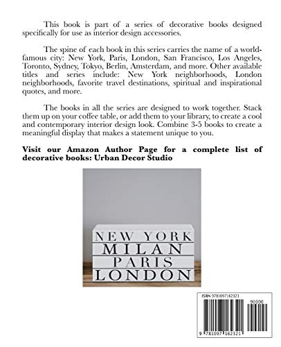 London: Decorative stacking book for interior design styling  Accessorize your coffee table and book shelves  Combine different ,Used