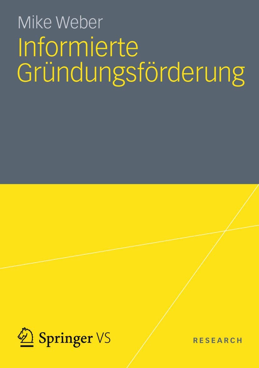 Informierte Grndungsfrderung (German Edition),Used