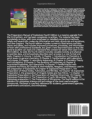 The Preparatory Manual of Explosives Fourth Edition Volume 1: The standard for explosives science and technology of the most use,Used