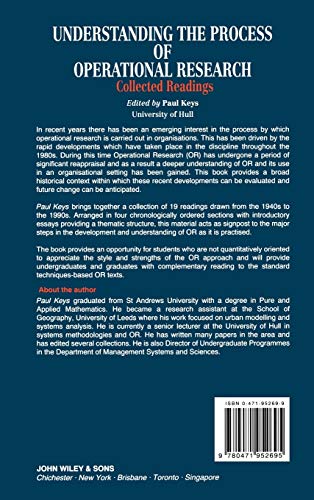 Understanding the Process of Operational Research: Collected Readings,Used