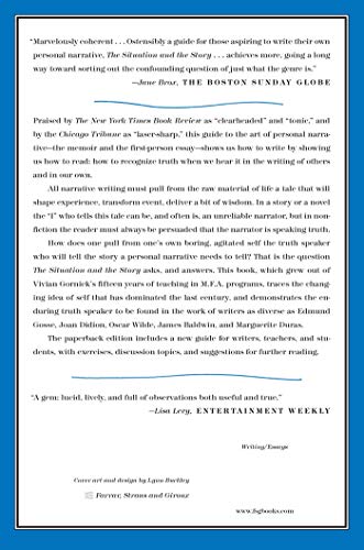 The Situation and the Story: The Art of Personal Narrative,New