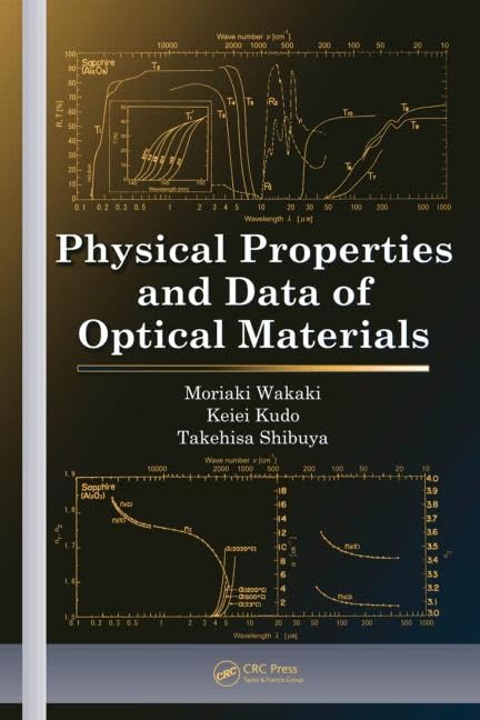 Physical Properties and Data of Optical Materials (Optical Science and Engineering),Used
