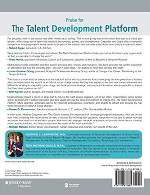 The Talent Development Platform: Putting People First in Social Change Organizations (The JosseyBass Nonprofit Guidebook Series,Used