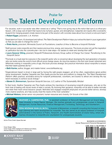 The Talent Development Platform: Putting People First in Social Change Organizations (The JosseyBass Nonprofit Guidebook Series,Used