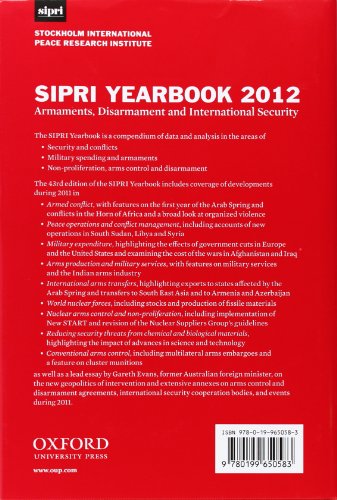 SIPRI Yearbook 2012: Armaments, Disarmament and International Security (SIPRI Yearbook Series),Used