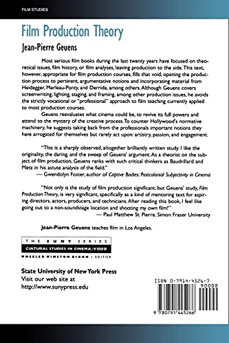 Film Production Theory (The Suny Series, Cultural Studies in Cinema/Video),Used