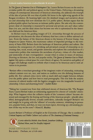 The Queen Of America Goes To Washington City: Essays On Sex And Citizenship (Series Q),New